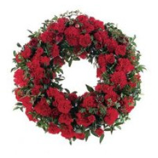 Sympathy Wreath in Red